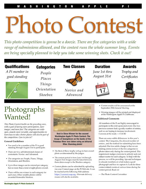 Pi Photo Contest 3 Brochure
