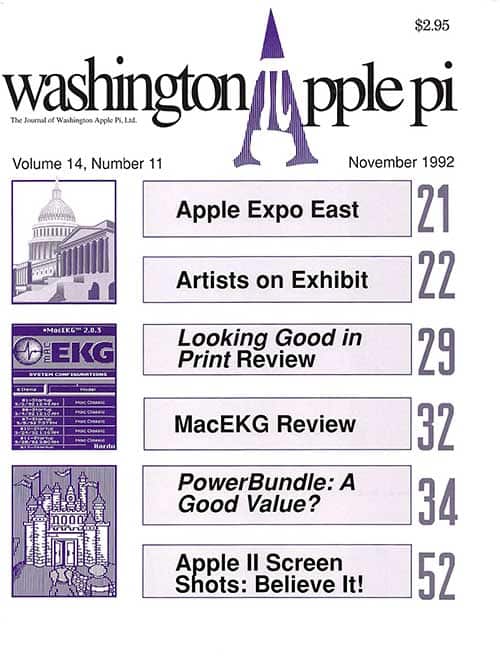Washington Apple Pi Journal November 1992