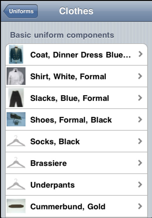 Uniformity uniform parts