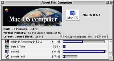 The good old days of 65 megabytes