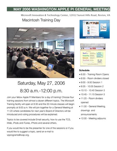 Macintosh Training Day Brochure