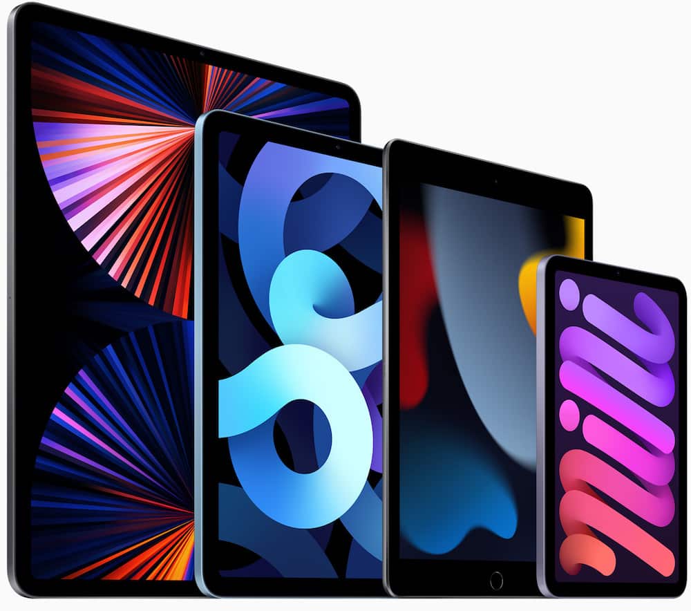 Apple's 2021 iPad lineup, from a gigantic but surprisingly small iPad Pro to an iPad mini that is a giant machine in a small case.