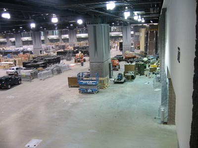 Washington Convention Center bare concrete