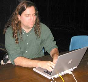 Jon Thomason drives a PowerBook