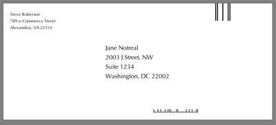Example envelope