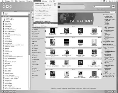 iTunes Music Store try again selection