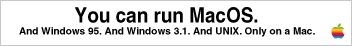 You can run Mac OS