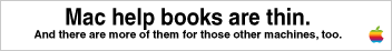 Mac help books are thin