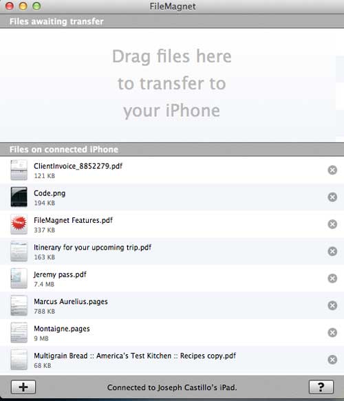 FileMagnet window on Mac