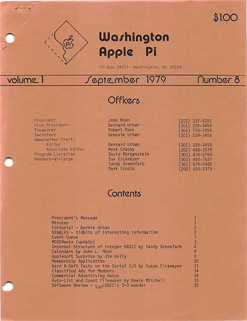 Washington Apple Pi Journal September 1979
