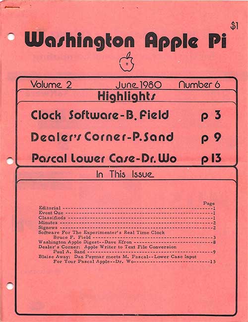 Washington Apple Pi Journal June 1980