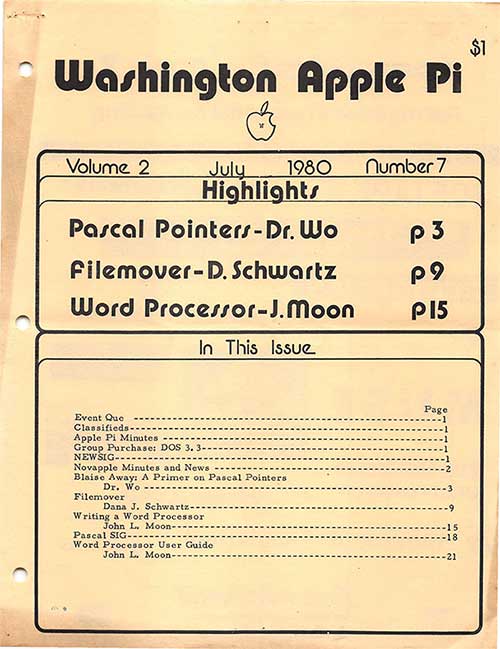 Washington Apple Pi Journal July 1980