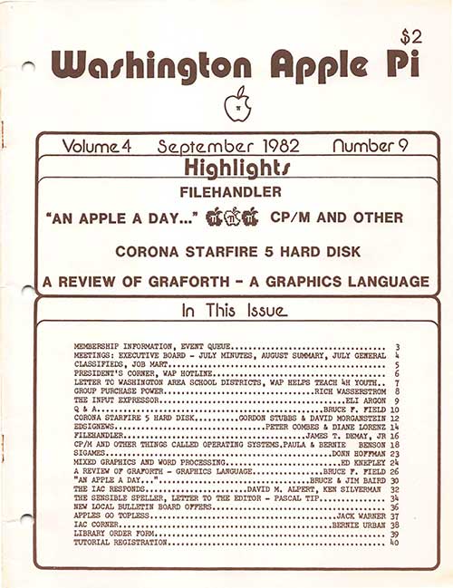 Washington Apple Pi Journal September 1982
