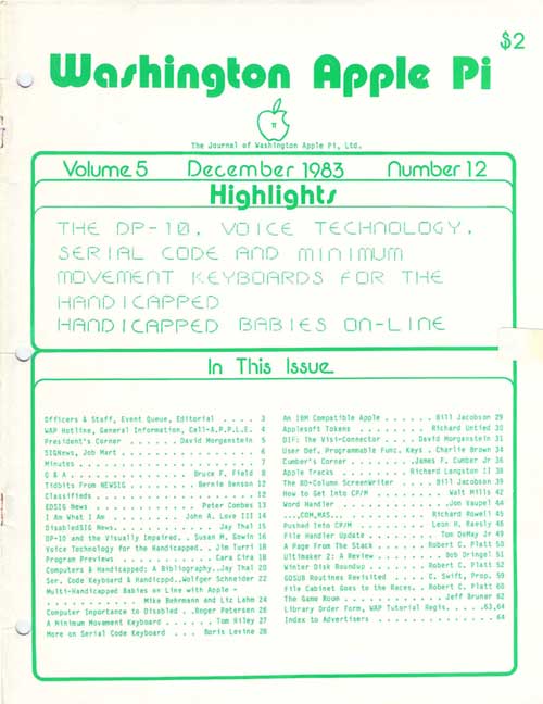 Washington Apple Pi Journal December 1983