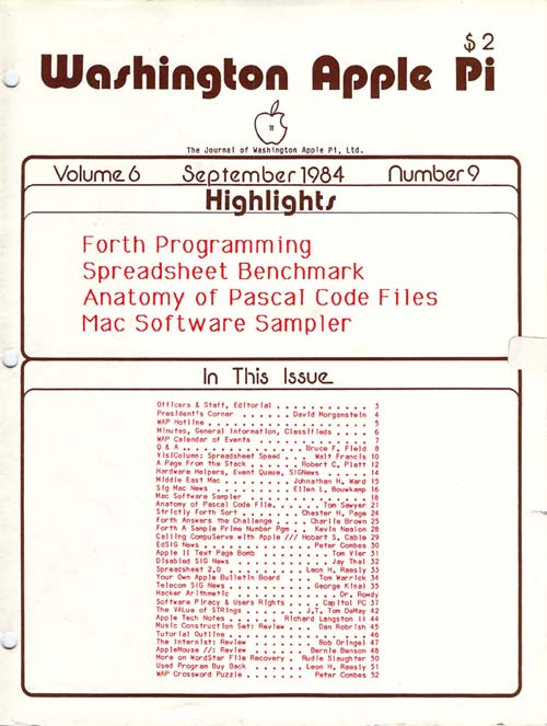 Washington Apple Pi Journal September 1984