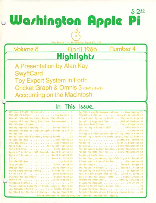 Washington Apple Pi Journal April 1986