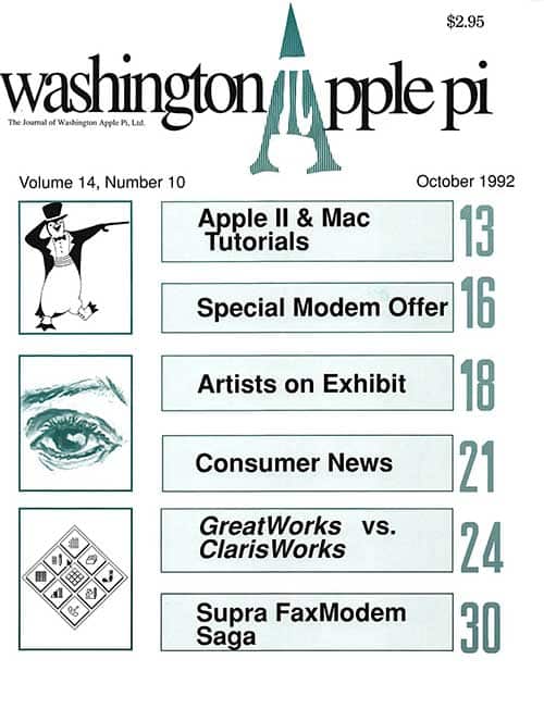 Washington Apple Pi Journal October 1992