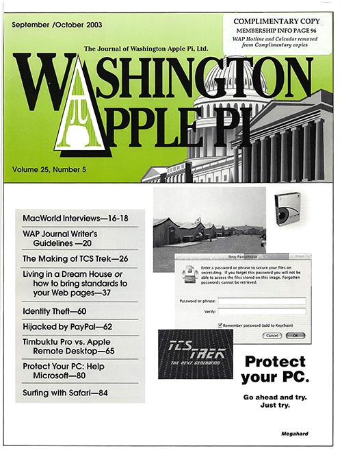 Washington Apple Pi Journal September-October 2003