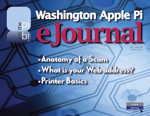 Washington Apple Pi Journal May-June 2009