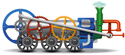 Google doodle locomotive